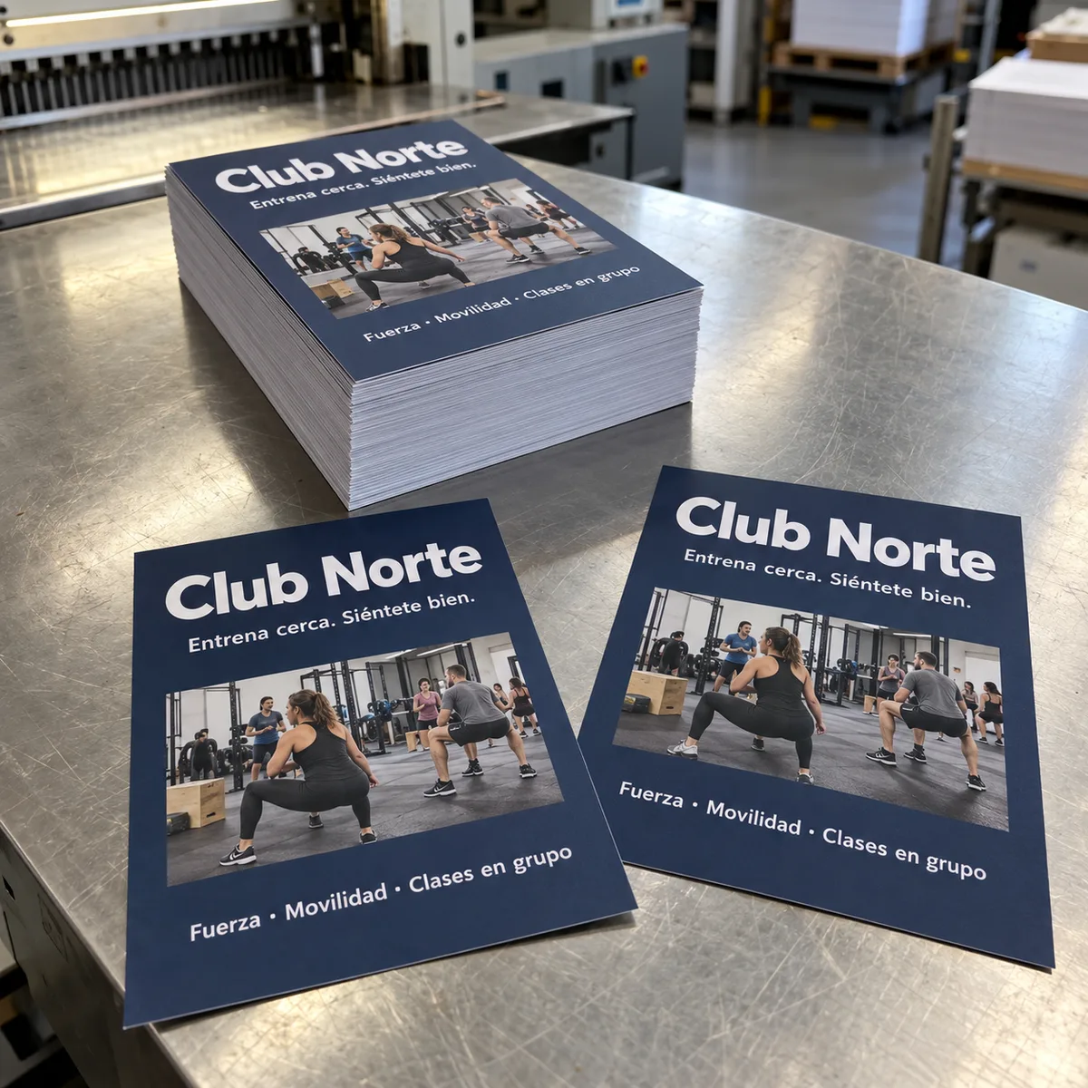 Presentación de Flyers y hojas sueltas
